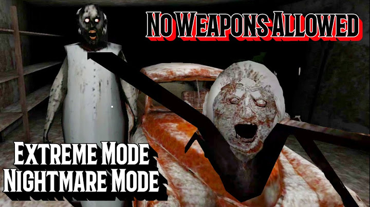 Granny Extreme Nightmare Mode Sewer Escape Without Using Any Weapon