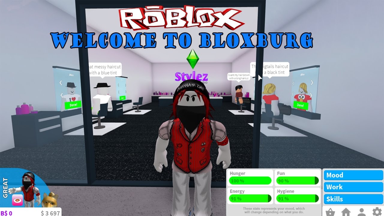 Roblox Welcome To Bloxburg Part 4 เกม Roblox ในร ปแบบเดอะซ มส อาช พคนต ดผม Youtube - roblox welcome to bloxburg part 5 อาช พรายได ด cashier