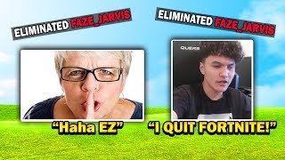 I Stream Sniped Faze Jarvis Until He Was Mad!