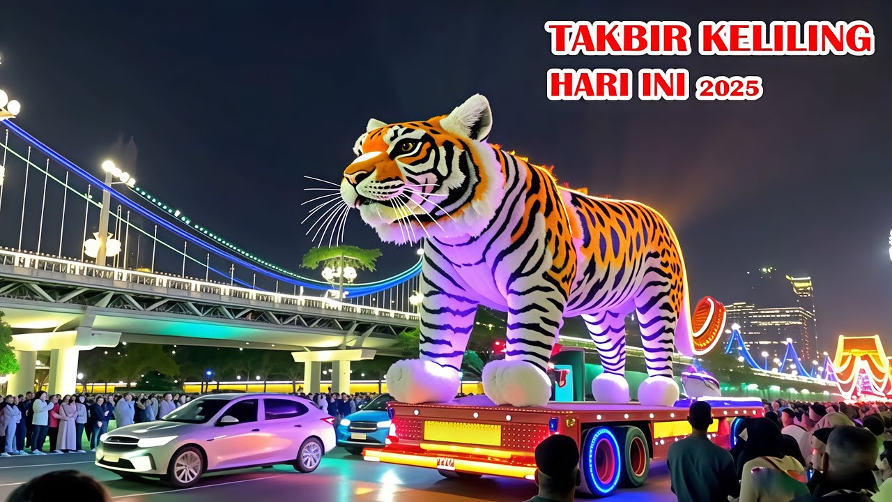 takbiran hari ini takbir keliling 2025 kemeriahan malam idul fitri paling megah