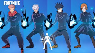 All Jujutsu Kaisen Skins Doing Fortnite Emotes