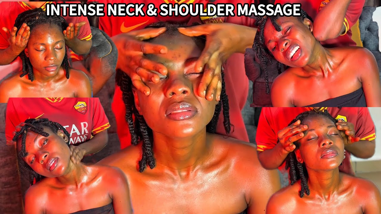 GRACE SPA ASMR| INTENSE NECK AND SHOULDER MASSAGE, NAPE, ADAMS APPLE, EAR , INTENSE HEAD MASSAGE