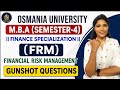 FRM | FINANCIAL RISK MANAGEMENT | IMPORTANT QUESTIONS | MBA | SEM-4 | O.U | 2026 @shivanipallela
