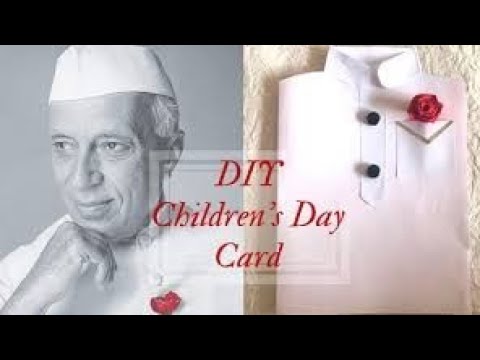 diy-easy-greeting-card-for-children's-day-|-how-to-make-children's-day-card-2019-|-pandit-nehruji
