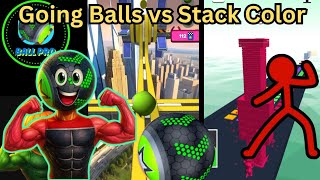 Going Balls Speedrun Gameplay vs Stack Color 3d Gameplay