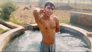 Crazy Tubewell Water Pool Fun In Village Village Boys Swimming Vlog Legends Cherry