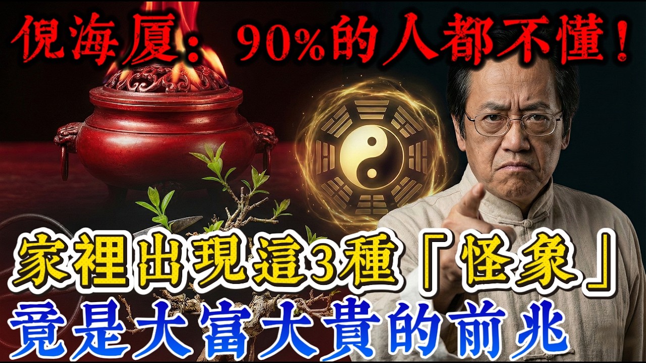 倪海廈：初八初九拜天公！家裡突然出現這3種「怪象」，是大富大貴的前兆！可惜90%的人不懂，親手把財神爺趕走！#倪海廈 #中醫養生 #風水佈局 #拜天公 #國學 #易經  #開運 #中醫智慧