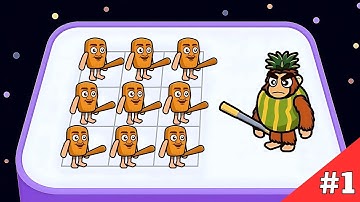 Brainrot Battle Merge Them - Tung Tung Sahur Merge Battle, Max Level Gameplay 01