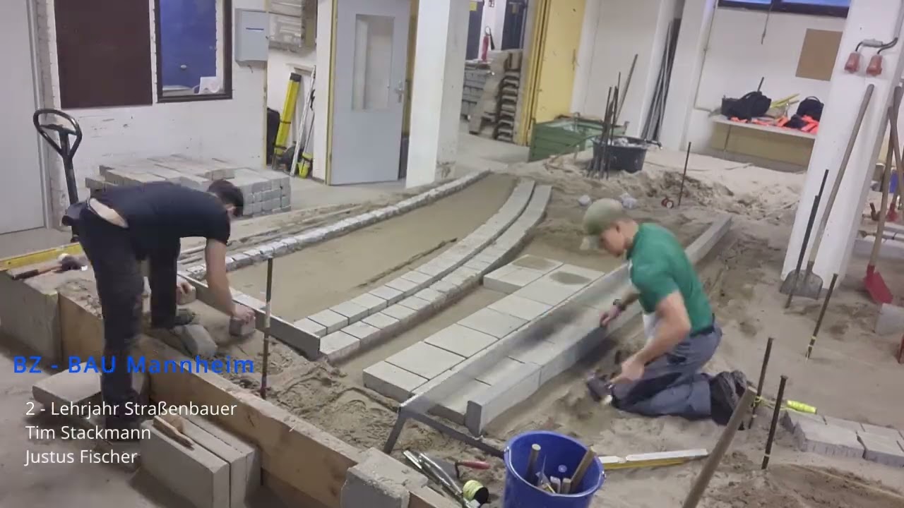 BZ-Bau Mannheim - 2tes Lehrjahr Straßenbauer - Landesleistungswettbewerbswerkstück