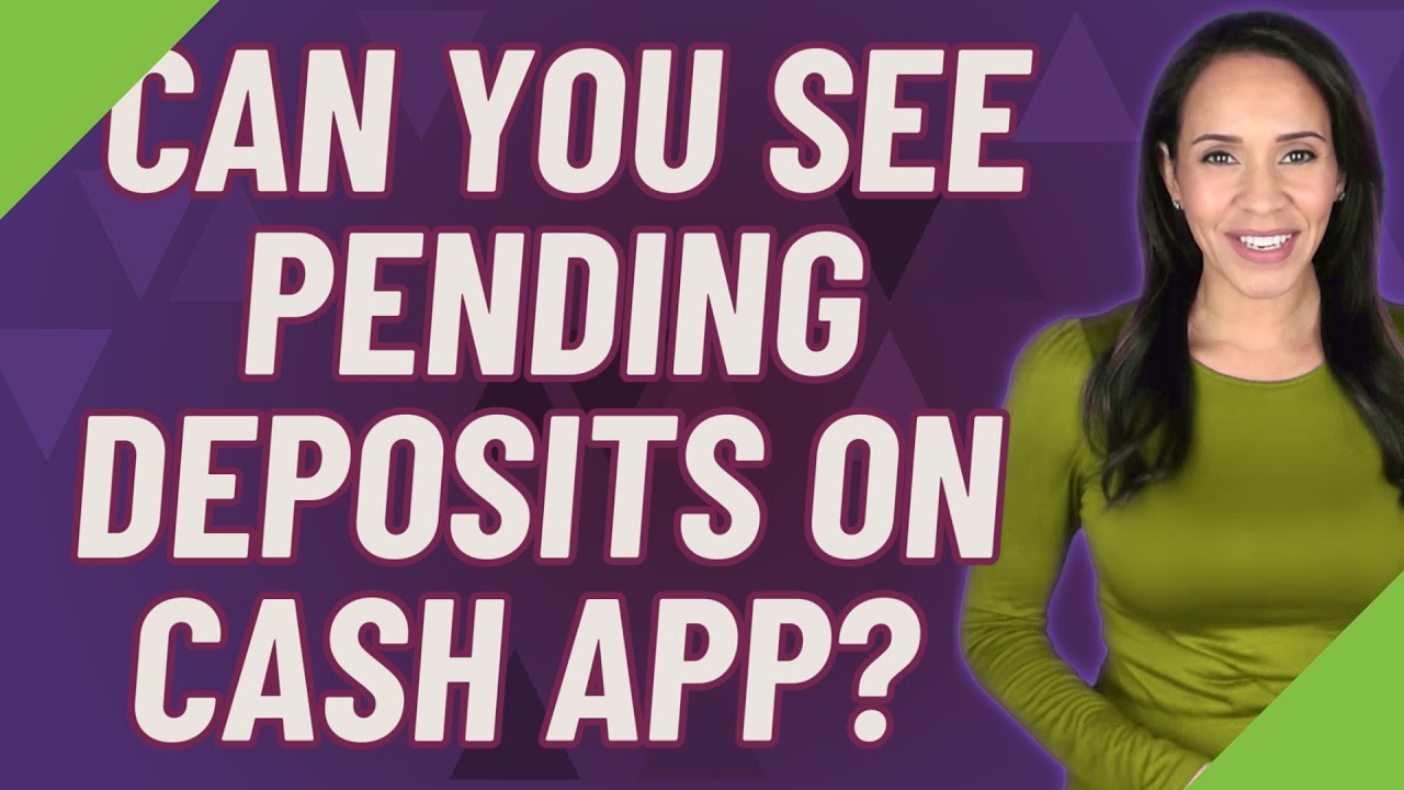 Can you see pending deposits on cash App? - YouTube
