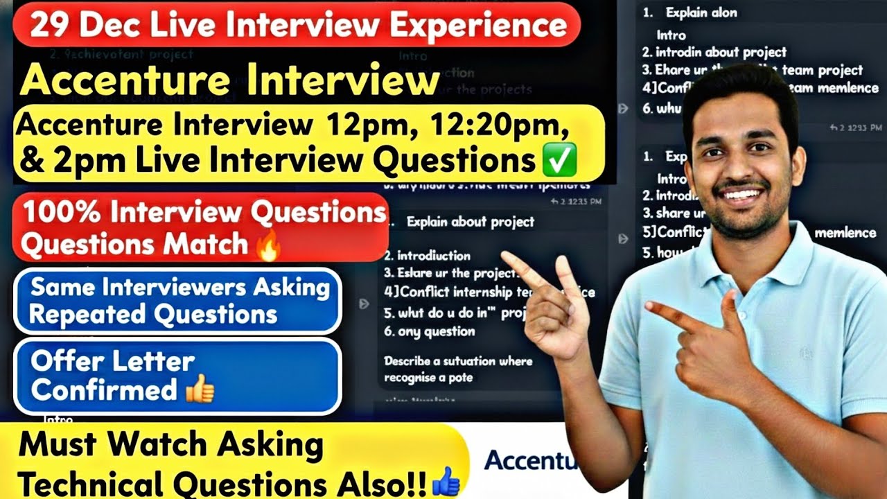 Accenture Live Interview Experience 29 Dec | 12pm, 