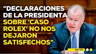 "No comparto esa idea", sobre afirmación de Adrianzén sobre que la Fiscalía "acosa" a la presidenta