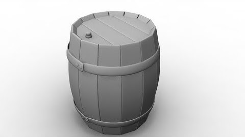 Autodesk Maya  - barrel Modeling