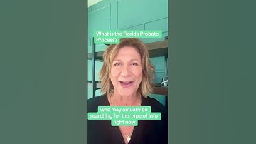 How Does the Florida Probate Process Work?  #probate #probateprocess #estateplanning #probatelaw