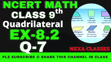 Ex-8.2 Q-7 | Chapter 8 | Quadrilateral | Class 9th NCERT Math |