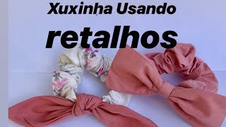 XUXINHA USANDO RETALHOS