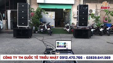 Dàn âm thanh Loa Array 40 đơn neo Sub hầm đôi 50 Giá rẻ