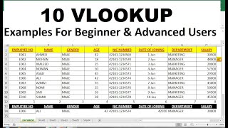 vlookup formula in excel with example
