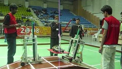 Event run Robocon 2009 IIT Kanpur Robots
