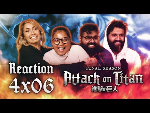 Attack on Titan DUB - 4x6 The Warhammer Titan- Group Reaction