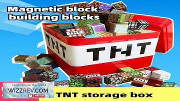 Magnetic building blocks toy storage box set DIY assembly toys