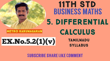 11th Std BM Ex.5.2(1)(v) Evaluate limit x⁵/⁸ - a⁵/⁸)/ (x²/³ - a²/³) when x tends to a