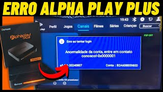 ALPHAPLAY PLUS ACCOUNT ABNORMALITY, PLEASE CONTACT US (LOGIN ERROR)