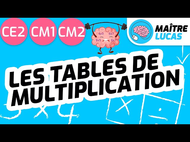 Exercices Les tables de multiplication - Maître Lucas