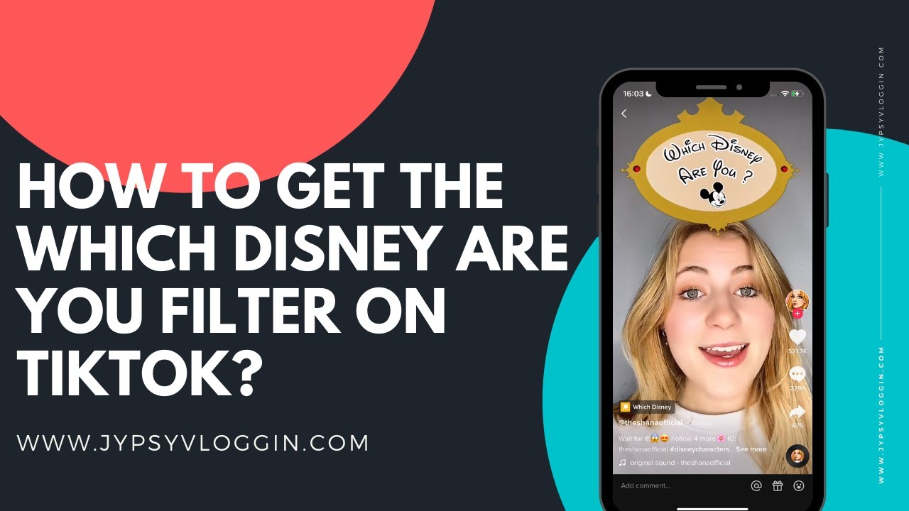 How to the Which Disney are you filter on TikTok? – jypsyvloggin