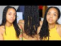 How To | Mini Twists On My Waist Length Natural Hair | Easy Protective Style