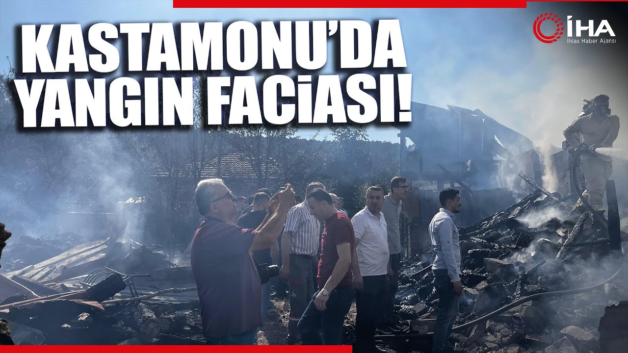 Tosya'nın Bürnük Köyünde Yangın, 3 Ev Kullanılamaz Hale Geldi, 1 Kişi Hayatını Kaybetti!