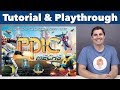 Tiny Epic Mechs Tutorial & Playthrough - JonGetsGames