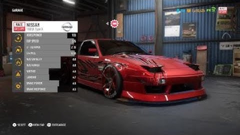 NFS Payback Custom Nissan 180SX Type X