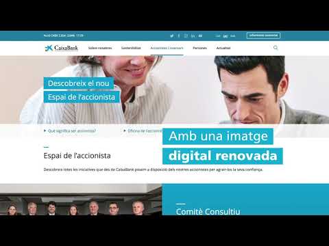 Nou web corporatiu www.CaixaBank.com