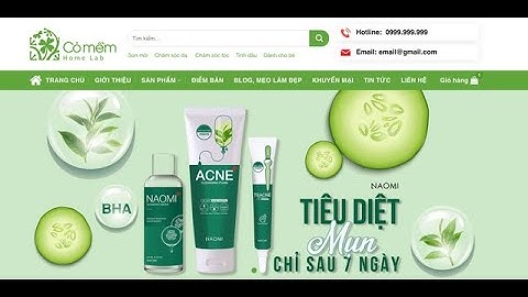 THIẾT KẾ WEBSITE BÁN MỸ PHẨM LÀM ĐẸP #thietkewebsite #awc #thietkewebchuanseo