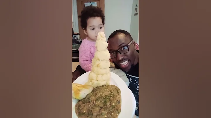 BRITISH TRY AFRICAN FOOD|FUFU AND OKRA SOUP WITH OGBONO AND CHICKEN|NIGERIAN FOOD|FUFU MUKBANG |FUFU