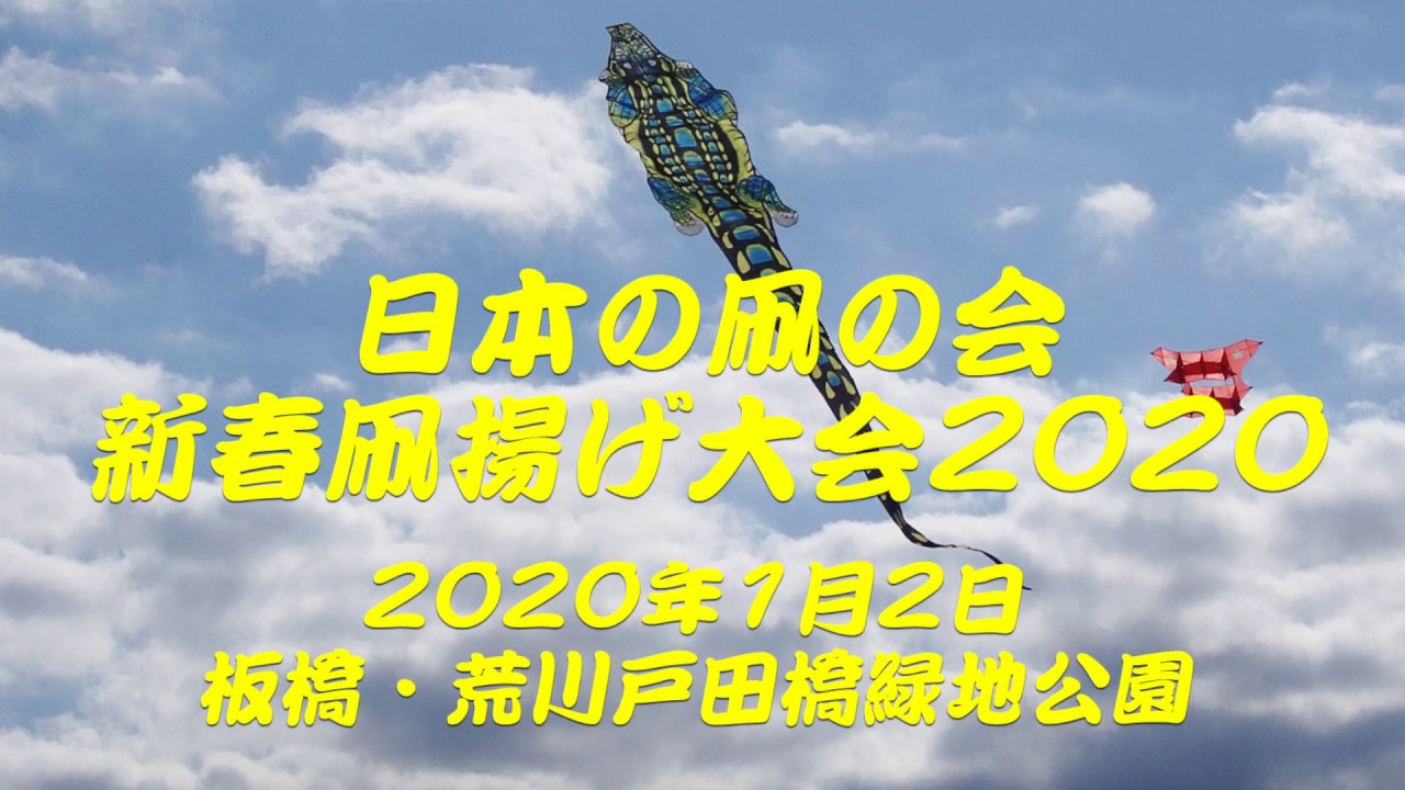日本の凧の会新春凧揚げ大会 Youtube