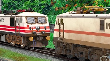 WAP7 to WAP5 LOCOMOTIVE CHANGE | BUMPY RAILROAD | Train Simulator | Railworks | NTG GAMING