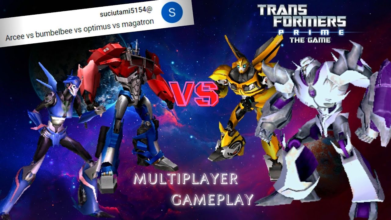 Arcee Vs Bumblebee, Optimus, Megatron Transformers Prime The Game