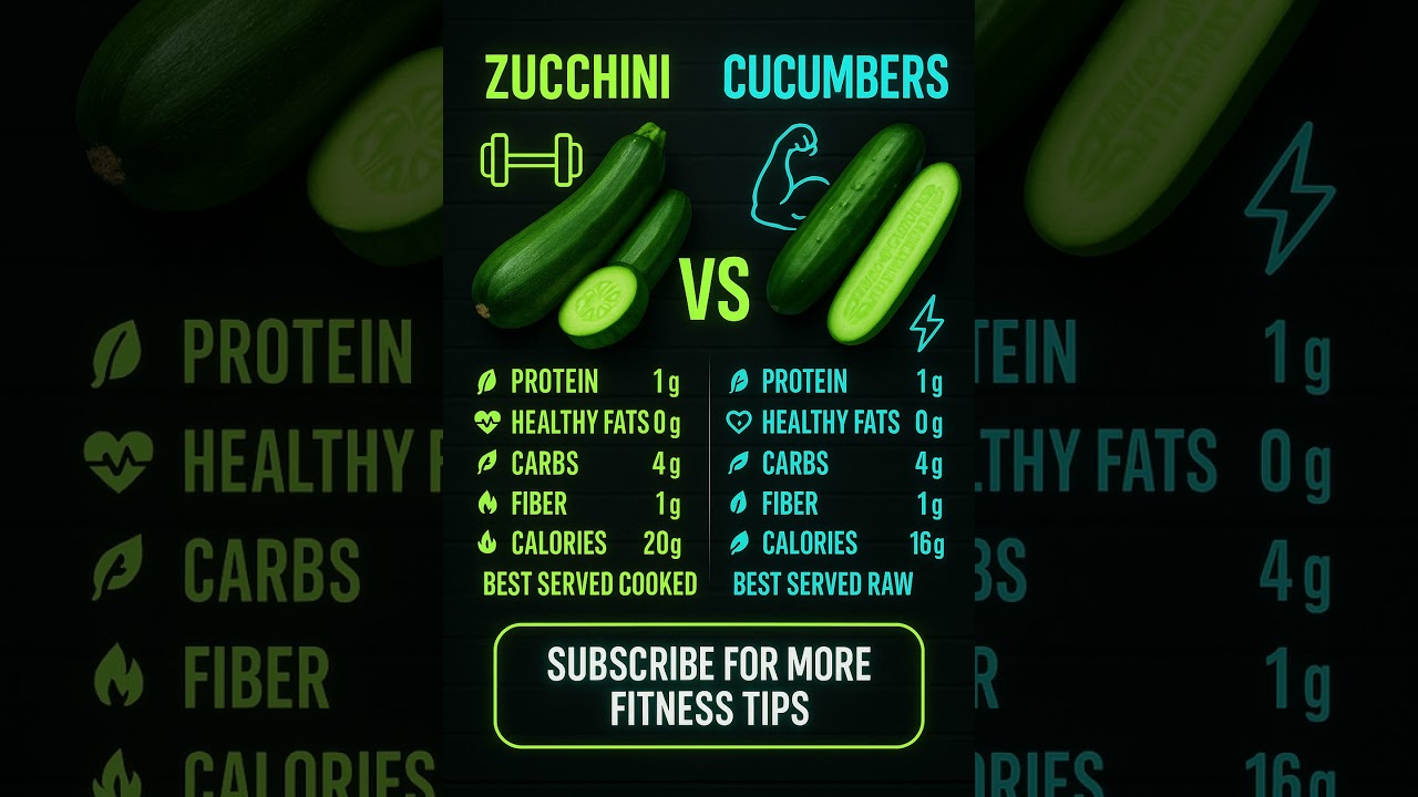 Zucchini vs Cucumber Comparison