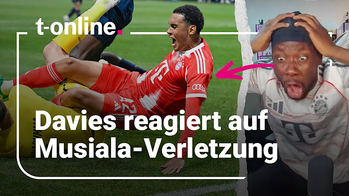 Musiala injury: Watch Davies' violent reaction in the live stream