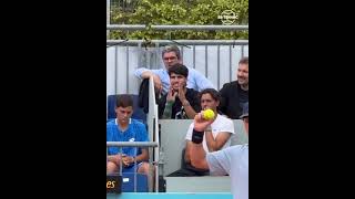 Alcaraz, proud big brother 🪭 #alcaraz #carlosalcaraz #tennis