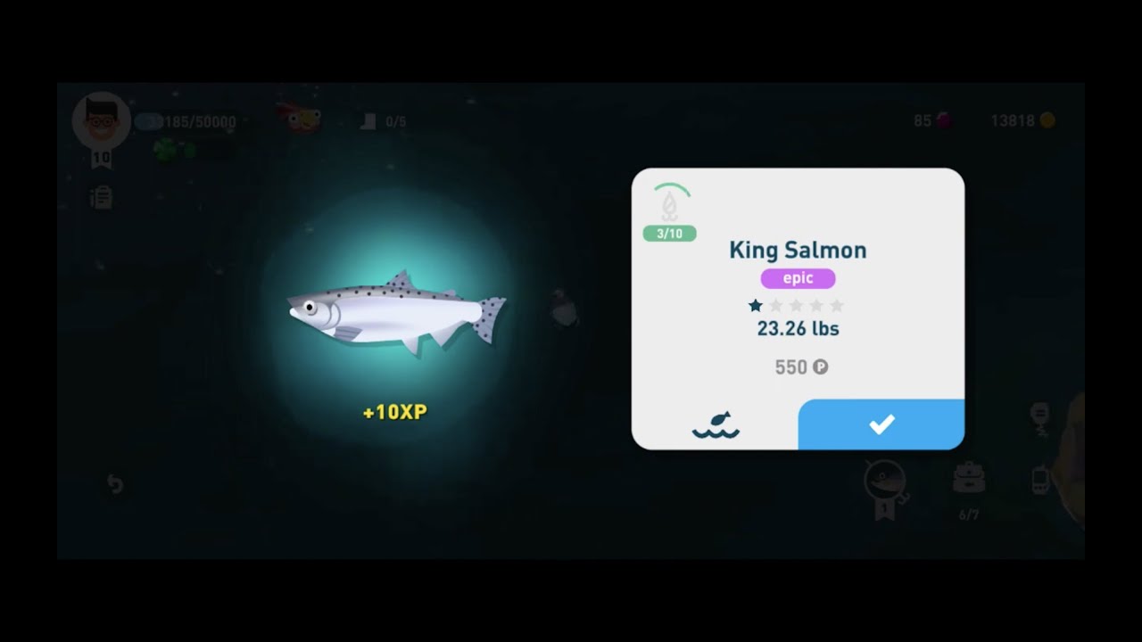 Creatures Of The Deep - King Salmon Location