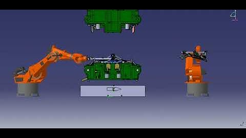 Tandem Press Line Tooling - CATIA V5 DELMIA V5 Simulation