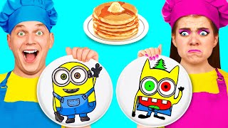 Pancake Art Challenge | Funny Food Situations by BaRaDa Challenge by BaRaDa 6,795 views 7 days ago 13 minutes, 6 seconds