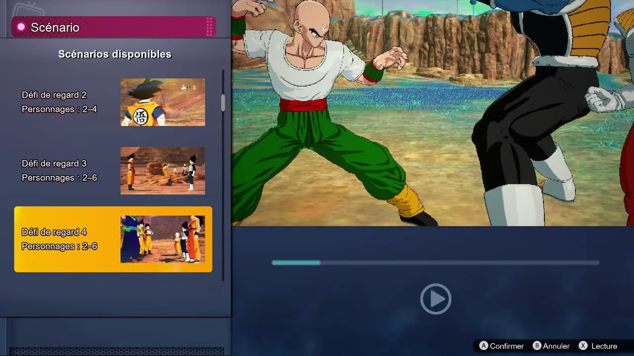 DRAGON BALL Sparking! ZERO Fr  Création Scénario Table1, Table2, Table3 suite1