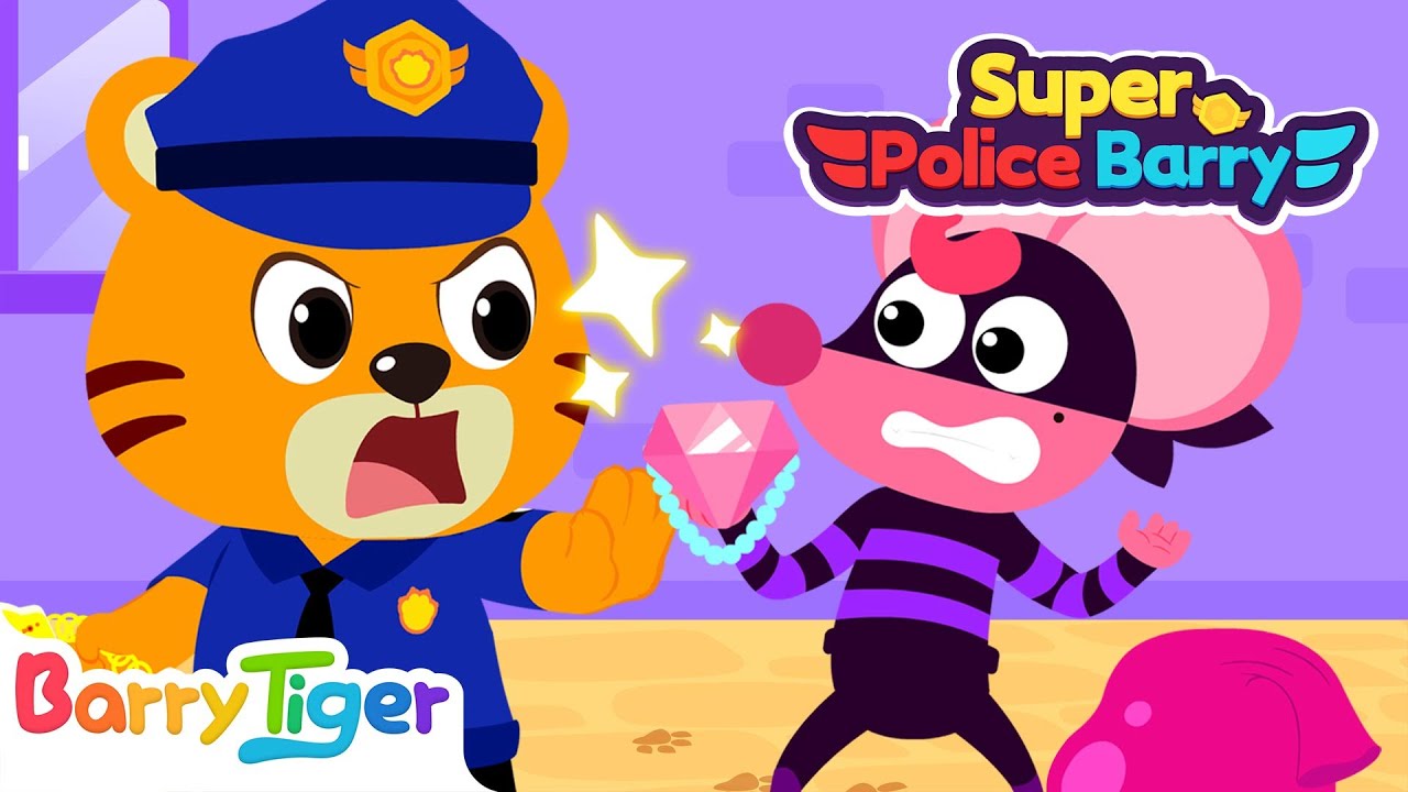 Catch the Necklace Thief[NEW] | Police Cartoons | Super Police Barry ...
