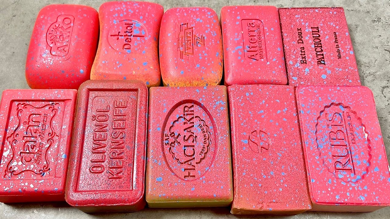 ASMR SOAP CUTTING Резка крашенного мыла АСМР #asmrsoap