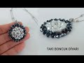 How to make Beaded Pendant/ KRİSTAL BONCUKTAN KOLYE YAPIMI /DİY