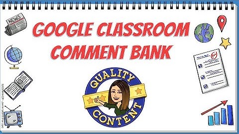 Google Classroom Comment Bank